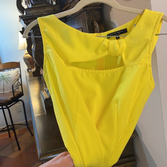 Nanette Lepore top in true lemon yellow - Picture 4 of 4